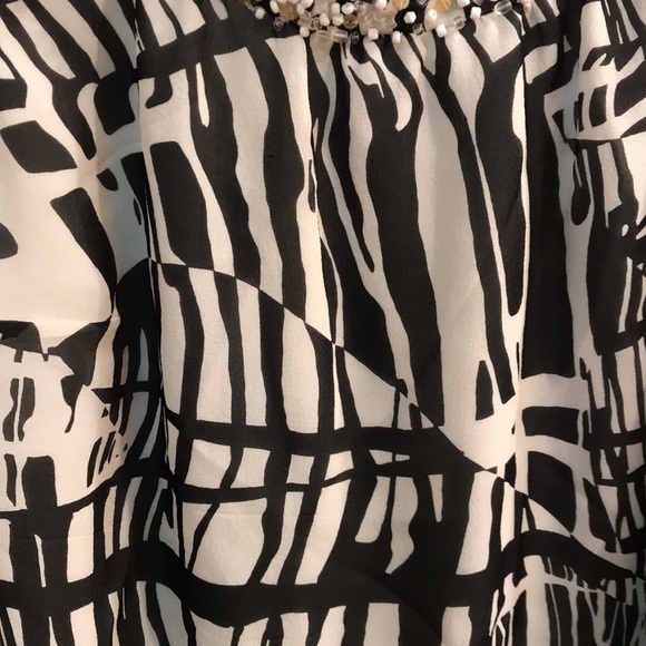 🌸NEW🌸 Bob Mackie Vintage Zebra Silk Top - Picture 3 of 15